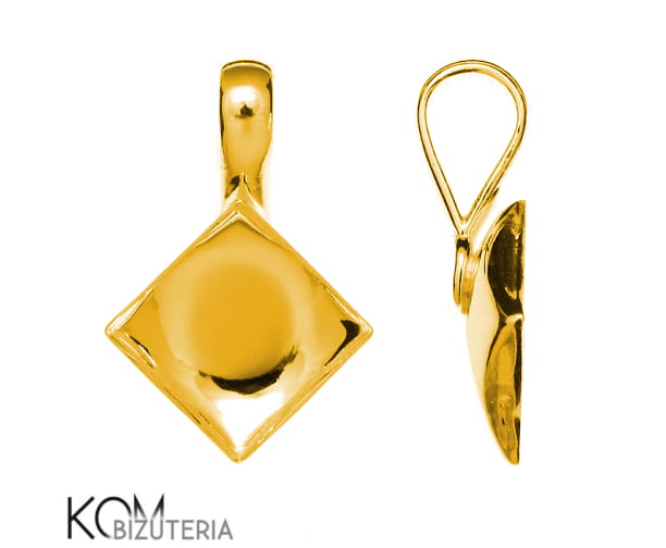 w38 kwadrat 10 mm swarovski bail krawatka zawieszka zloty pozlacany zlocony gold-plated srebro naszyjnik swarovski wisiorek kom bizuteria.jpg