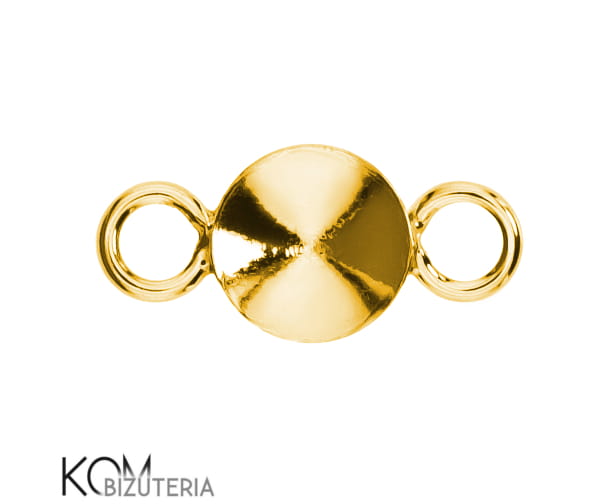 w41 2 rivoli 6 mm swarovski bail krawatka zawieszka zloty pozlacany zlocony gold-plated srebro naszyjnik swarovski wisiorek kom bizuteria.jpg