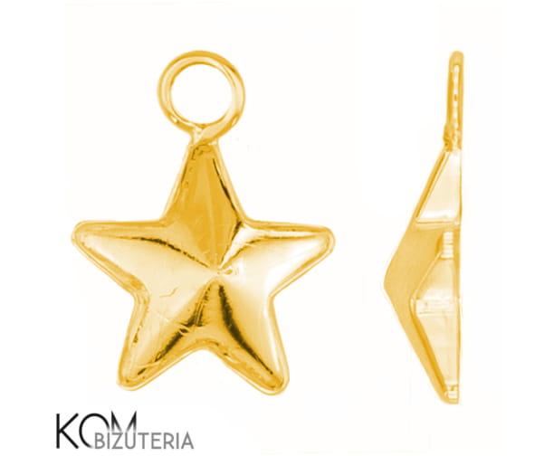 w45 gwiazda krawatka zawieszka zloty pozlacany zlocony gold-plated srebro naszyjnik swarovski wisiorek kom bizuteria.jpg