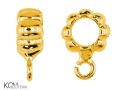 w109 zawieszka na charm krawatka zloty pozlacany zlocony gold-plated srebro naszyjnik wisiorek bransoletka kom bizuteria.jpg