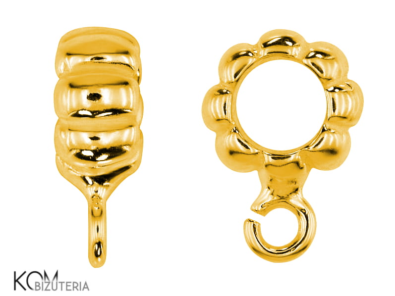 w109 zawieszka na charm krawatka zloty pozlacany zlocony gold-plated srebro naszyjnik wisiorek bransoletka kom bizuteria.jpg