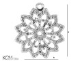 w87 charm weave gwiazda welna plecionka krawatka zawieszka srebro naszyjnik swarovski wisiorek kom bizuteria rozmiar.jpg