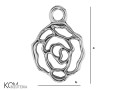 w93 charm kwiat roza rose ozdoba krawatka zawieszka srebro naszyjnik swarovski wisiorek kom bizuteria rozmiar.jpg