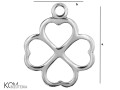 w108 charm koniczyna serce heart clover lisc krawatka zawieszka srebro kom bizuteria rozmiar.jpg