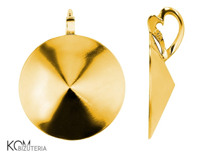 w40 rivoli 18 mm swarovski bail krawatka zawieszka zloty pozlacany zlocony gold-plated srebro naszyjnik wisiorek kom bizuteria.jpg