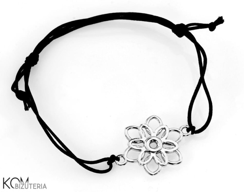 bransoletka lilou charm kwiat flower srebro silver kom bizuteria.jpg