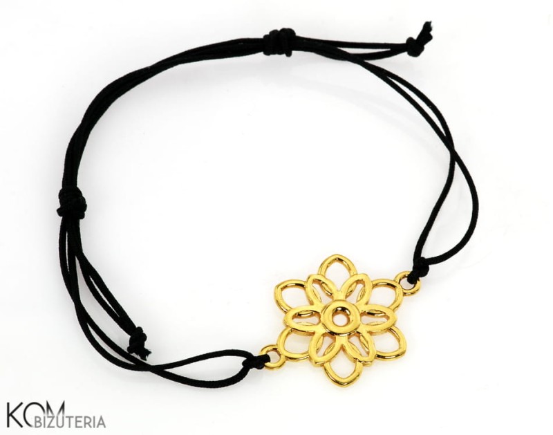 bransoletka lilou charm kwiat flower srebro zlocone gold-plated kom bizuteria.jpg
