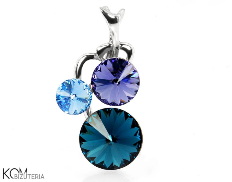 zawieszka rivoli 6 8 10 mm light sapphire montana tanzanite fiolet niebieski blerkit blue violet swarovski srebro rodowane kom bizuteria.JPG