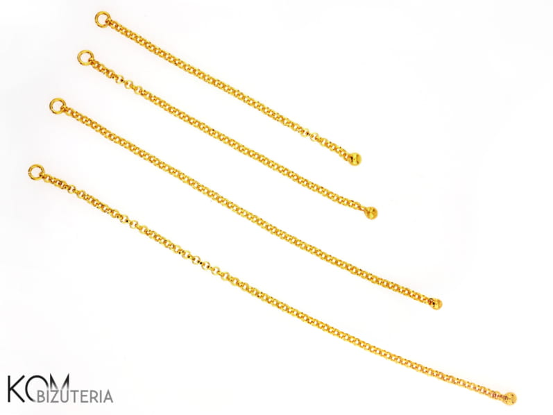 r2 łańcuszek chain komponent srebro pozłacane złoto gold-plated gold kuleczka bead kamienie kom bizuteria 2.jpg