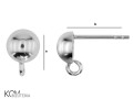 kh43 bigiel kolczyk sztyft stud silver srebrny kulka haczyk kom bizuteria rozmiar.jpg