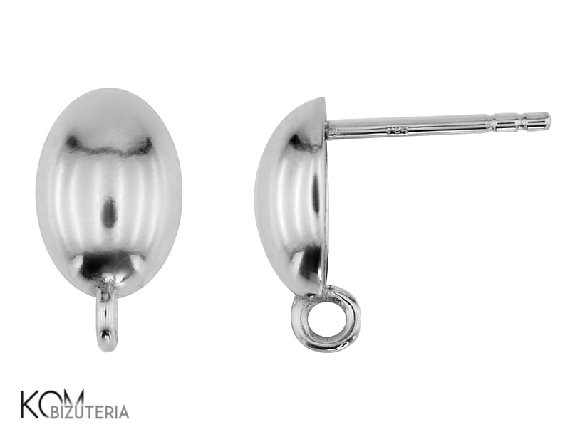kh44 bigiel kolczyk sztyft stud silver srebrny kulka haczyk kom bizuteria.jpg