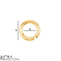 KO6 rozmiar ogniwo kółko jump ring zloto bizuteria jewelry komponent kom bizuteria.jpg