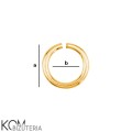 KO7 rozmiar ogniwo kółko jump ring zloto bizuteria jewelry komponent kom bizuteria.jpg