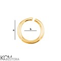 KO8 rozmiar ogniwo kółko jump ring zloto bizuteria jewelry komponent kom bizuteria.jpg
