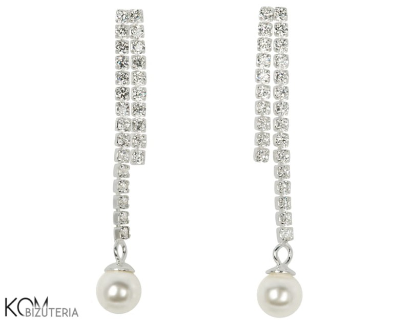 kolczyki syntetyczne perly swarovski krem biale cream white cubic zirconia cyrkonia sztyfty wiszace open srebro kom bizuteria v 2.jpg