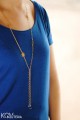 naszyjnik swarovski rivoli niebieski blue zloto zlocony gold-plated gold srebro light sapphire denim blue pelna dlugosc model kom bizuteria .JPG