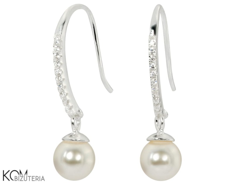 kolczyki syntetyczne perly swarovski krem biale cream white cubic zirconia cyrkonia otwarte open srebro kom bizuteria v 2.jpg