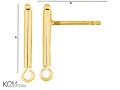 kh45 bigiel kolczyk sztyft stud gold-plated pozlacane silver srebrny kulka haczyk kom bizuteria rozmiar.jpg
