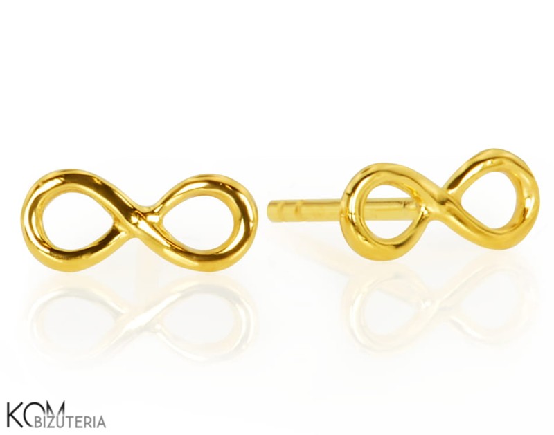 modne blog boho kolczyki nieskonczonosc infinity zlocone pozlacane gold-plated srebro rodowane silver kom bizuteria najmniejsze.jpg
