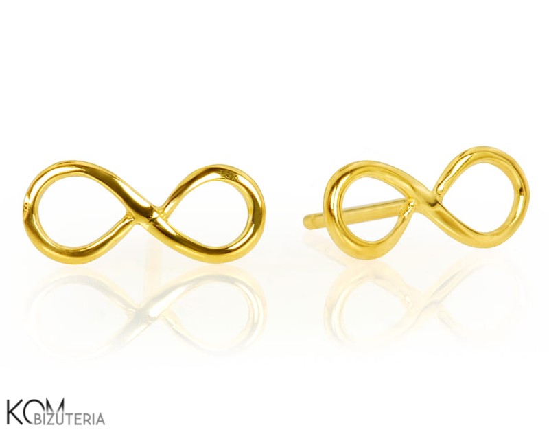 modne blog boho kolczyki nieskonczonosc infinity zlocone pozlacane gold-plated srebro rodowane silver kom bizuteria srednie.jpg