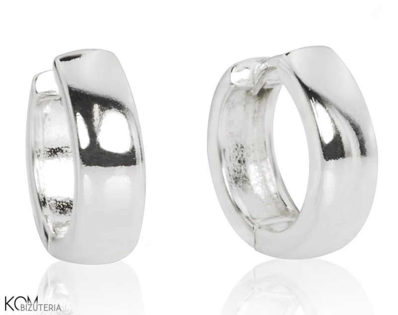 kolczyki kołka zatrzaskowe srebrne proste silver clasp earrings kom bizuteria.jpg