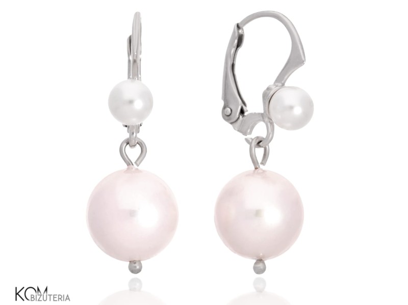 kolczyki perła syntetyczna podwojna double srebro pearl silver kom bizuteria.jpg