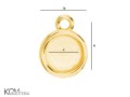 w106 1 kaboszon okrągły 5 mm flat plaskie krawatka zawieszka srebro pozlacane gold-plated naszyjnik swarovski wisiorek kom bizuteria rozmiar.jpg