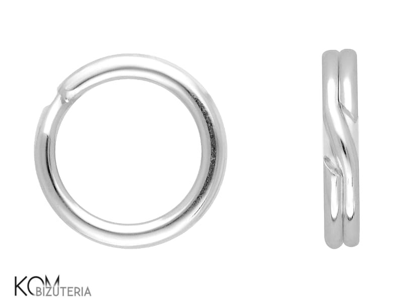 KO11 6 mm kolko jumpring jump ring ogniowo srebro podwojne srebro silver kom bizuteria.jpg