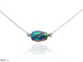 naszyjnik skarabeusz srebro moda celebrytka blog bloggerka blogger necklace swarovski green zielony niebieski blue srebro silver kom bizuteria.jpg