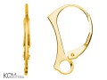 KZ86 bigiel angielski leverback cienki thin srebrny silver pozlacany gold-plated earring kolczyk kom bizuteria.jpg