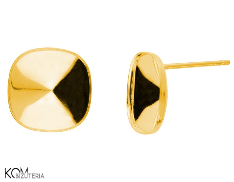 kh46 12 mm sztyfty kolczyki srebrne pozlacane gold-plated swarovski krysztaly kamienie 4470 cushion kwadrat square kom bizuteria.jpg