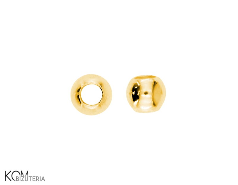 kulka zaciskowa ball 18 09 srebrna pozlacane gold-plated kolczyki naszyjnik bransoletka kom bizuteria.jpg