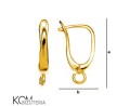 kz22 kolczyk zatrzask kreol leverback leaverback zloty pozlacany zlocony gold-plated srebro bigiel kom bizuteria rozmiar.jpg
