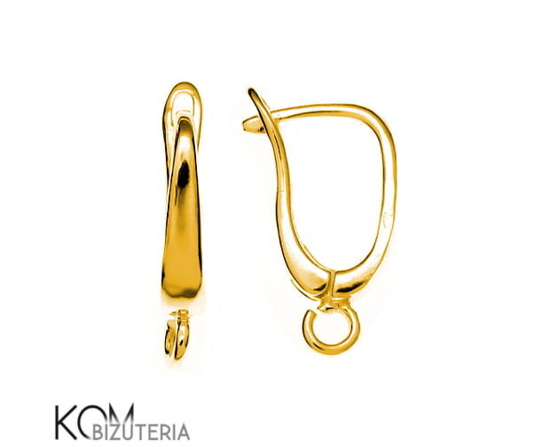 kz22 kolczyk zatrzask kreol leverback leaverback zloty pozlacany zlocony gold-plated srebro bigiel kom bizuteria.jpg