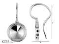 kh39 bigiel rivoli rant 8 mm swarovski otwarty srebrny kolczyk kom bizuteria rozmiar
