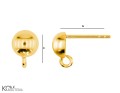 kh43 bigiel kolczyk sztyft stud silver srebrny kulka haczyk gold-plated pozlacany kom bizuteria rozmiar.jpg
