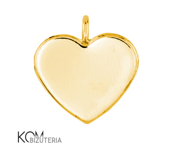 w54 14 mm heart serce krawatka zawieszka srebro naszyjnik swarovski pozlacana gold-plated pendant heart wisiorek kom bizuteria .jpg