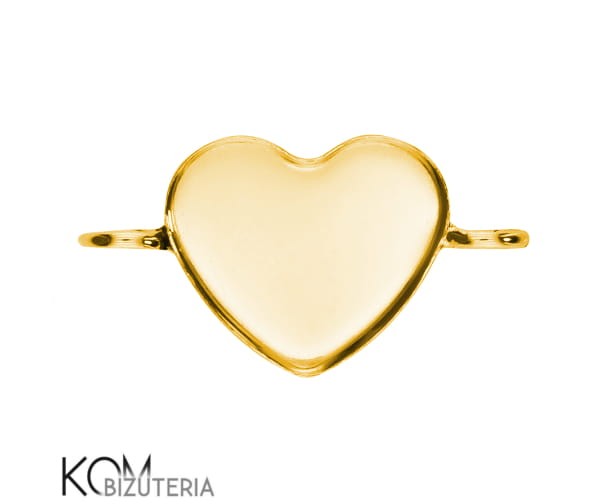 w55 10 mm heart serce krawatka zawieszka srebro naszyjnik swarovski pozlacana gold-plated pendant heart wisiorek kom bizuteria.jpg