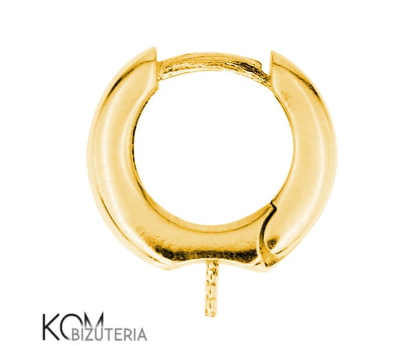 kz77 bigiel zatrzaskowy kreol kolczyk srebro srebrny kolczyk pozlacany gold-plated silver clasp earring kom bizuteria.jpg