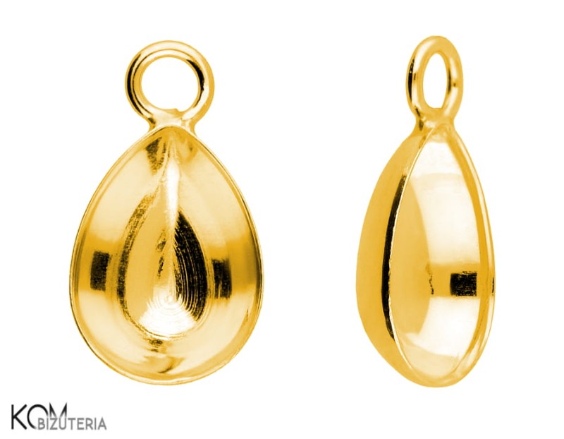 W121 swarovski 4320 10 mm x 7 mm łezka pear shaped tear zawieszka wisiorek krawatka pendant bail pozlacane gold-plated srebro silver kom bizuteria.jpg