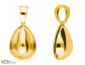 W122 swarovski 4320 14 mm x 10 mm łezka pear shaped tear zawieszka wisiorek krawatka pendant bail pozlacane gold-plated srebro silver kom bizuteria.jpg