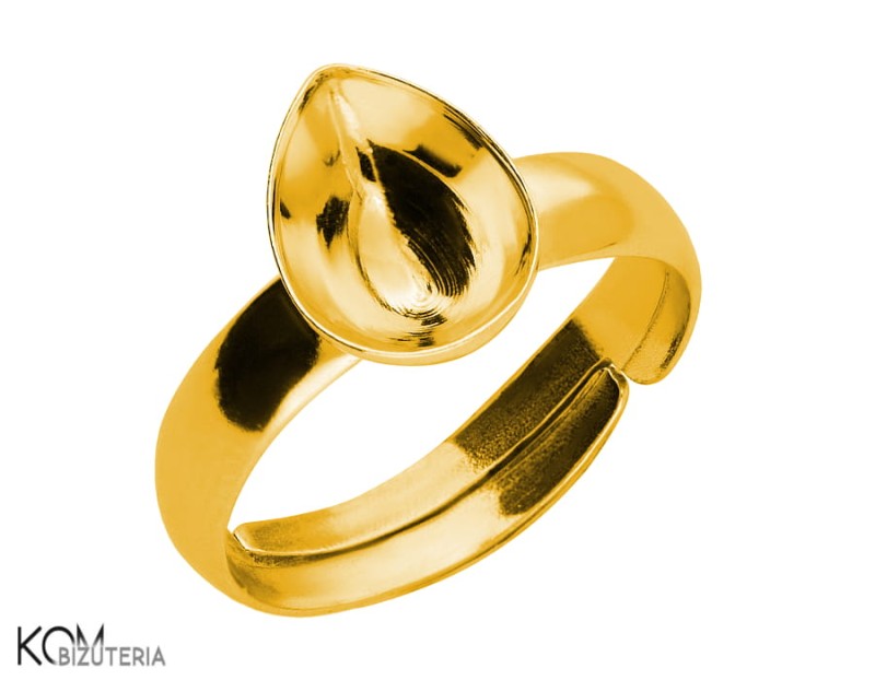 P10 10 mm x 7 mm swarovski 4320 pierscionek ring srebro łezka tear pear shaped regulowany pozlacane gold-plated srebrny silver kom bizuteria.jpg