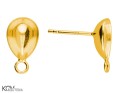 kh47 swarovski 4320 10 mm x 7 mm łezka pear shaped tear kolczyk sztyft stud earring pozlacane gold-plated srebro silver kom bizuteria.jpg