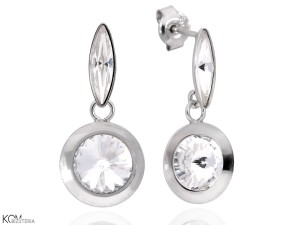 Kryształowe kolczyki, kryształ Swarovski®, srebro 925