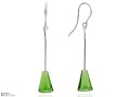 artemis kolczyki earrings wiszace swarovski krysztal crystal zielony zielone green peridot drop lezka 5 cm silver srebro kom bizuteria.jpg