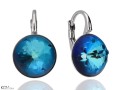 OCEANA kolczyki sea urchin swarovski crystal krysztal jezowiec kolczyk srebro silver niebieskie bermuda blue  kolczyki angielskie leverback earrings kom bizuteria.JPG