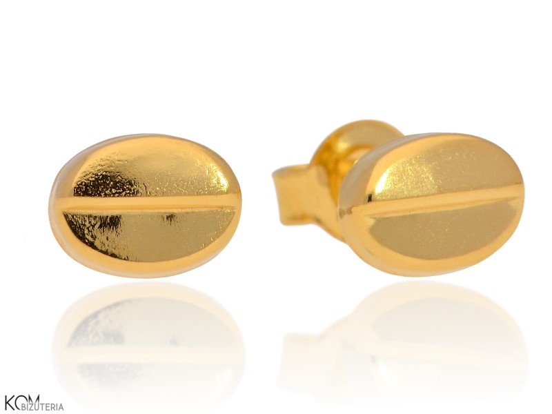 minnu kawa coffee kolczyki srebrne pozlacane gold-plated silver stud earrings kom bizuteria.jpg