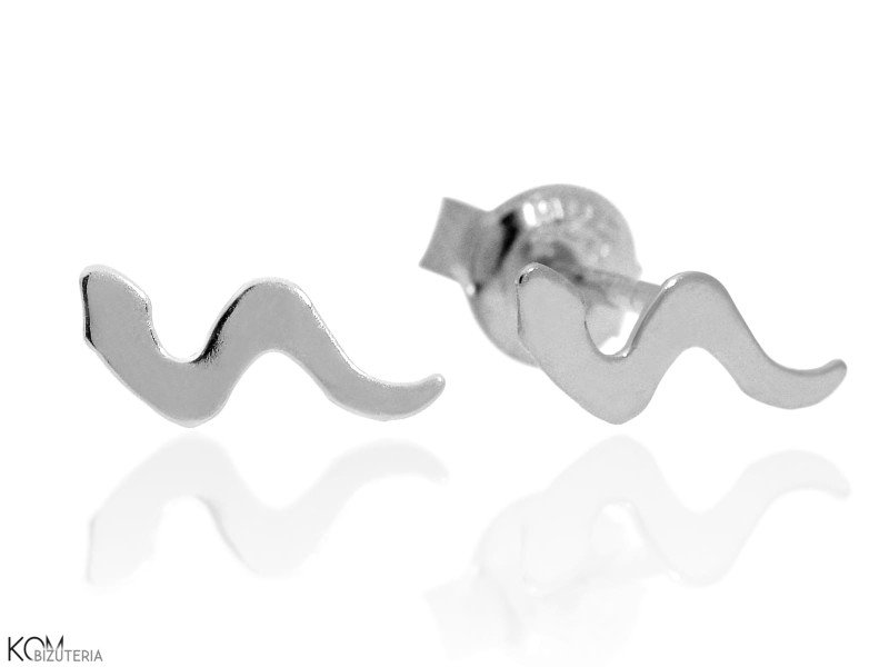 minnu waz wezyk snake kolczyki srebrne silver stud earrings kom bizuteria.jpg