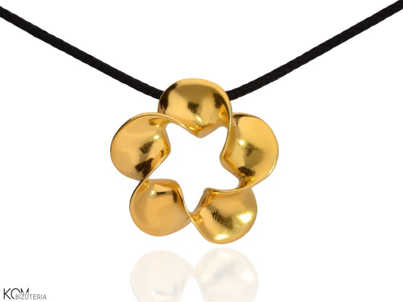minnu wianek spirala wreath spiral naszyjnik zawieszka necklace pendant srebrny pozlacany gold-plated silver kom bizuteria.jpg