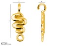 W125 wezyk waz wstazka ribbon snake zawieszka wisiorek krawatka pendant bail pozlacane srebro gold-plated silver kom bizuteria rozmiar.jpg